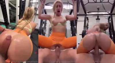 Madison sucking and fucking in the GYM [video]