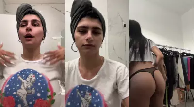 Mia Khalifa Nude Dressing OnlyFans Video Leaked