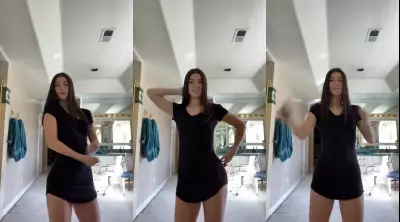 Charli D’Amelio See-Through Mini Dress Dance Video Leaked
